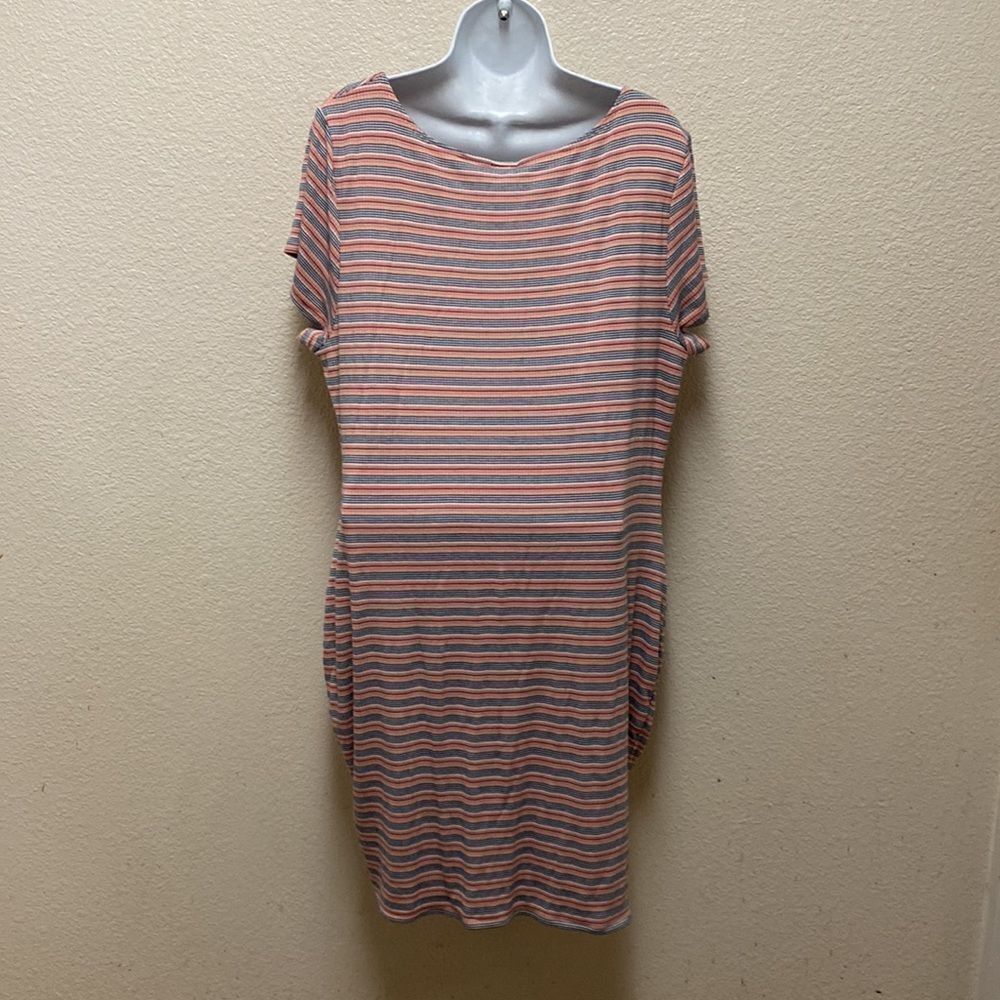 Torrid Multi Striped Ribbed Bodycon Dress 3X - Picture 7 of 7